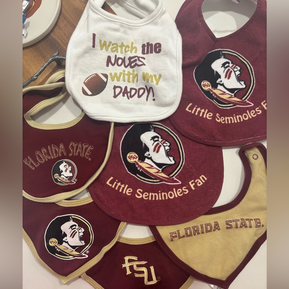Little Seminoles (FSU, Florida State) Fan Bib Set